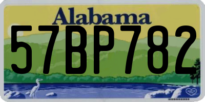 AL license plate 57BP782