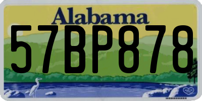 AL license plate 57BP878