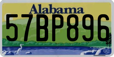 AL license plate 57BP896