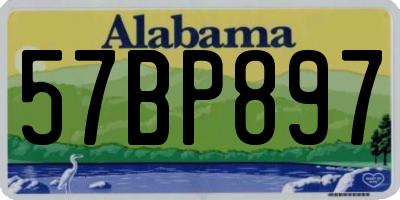 AL license plate 57BP897