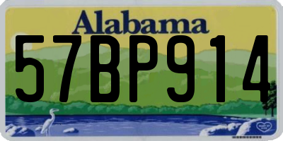 AL license plate 57BP914