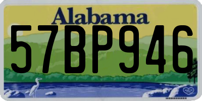 AL license plate 57BP946