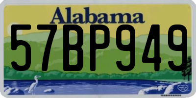 AL license plate 57BP949