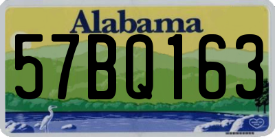 AL license plate 57BQ163