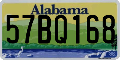 AL license plate 57BQ168
