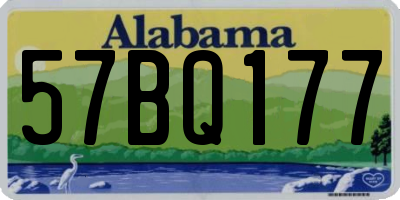 AL license plate 57BQ177