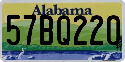 AL license plate 57BQ220