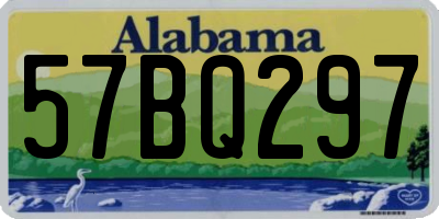 AL license plate 57BQ297