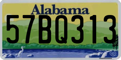 AL license plate 57BQ313