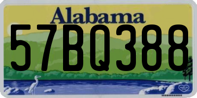 AL license plate 57BQ388