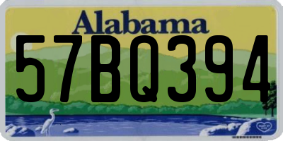 AL license plate 57BQ394