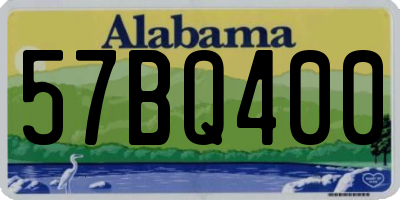 AL license plate 57BQ400