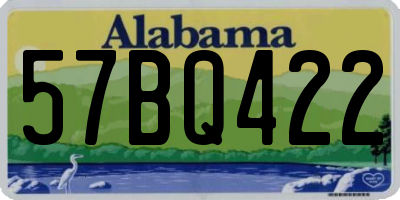 AL license plate 57BQ422