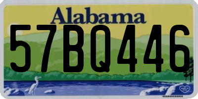 AL license plate 57BQ446