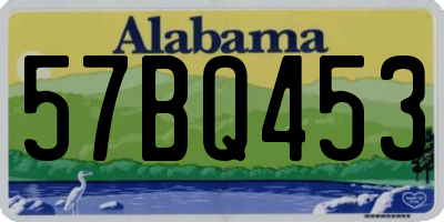 AL license plate 57BQ453
