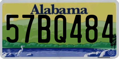 AL license plate 57BQ484