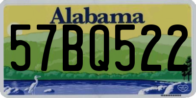 AL license plate 57BQ522