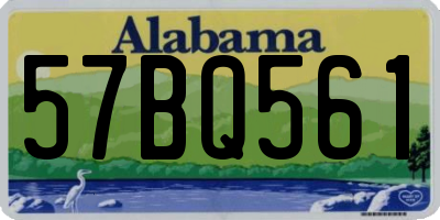 AL license plate 57BQ561