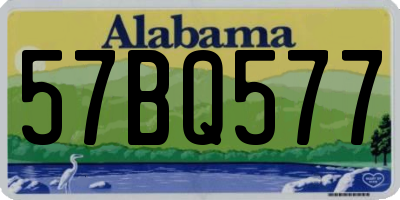 AL license plate 57BQ577