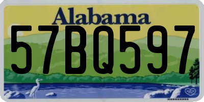 AL license plate 57BQ597
