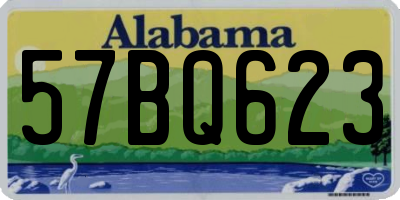 AL license plate 57BQ623