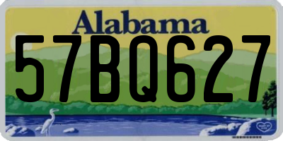 AL license plate 57BQ627
