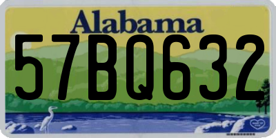 AL license plate 57BQ632