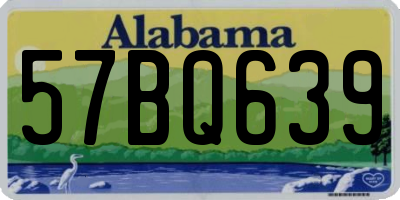 AL license plate 57BQ639