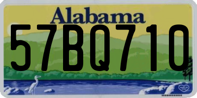 AL license plate 57BQ710