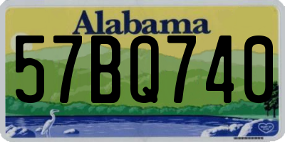 AL license plate 57BQ740