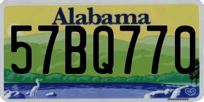 AL license plate 57BQ770