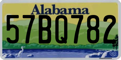 AL license plate 57BQ782