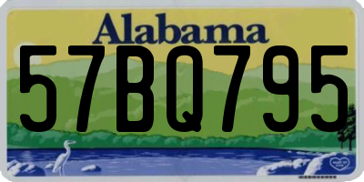 AL license plate 57BQ795