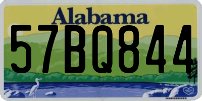 AL license plate 57BQ844