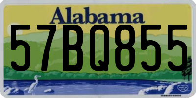 AL license plate 57BQ855