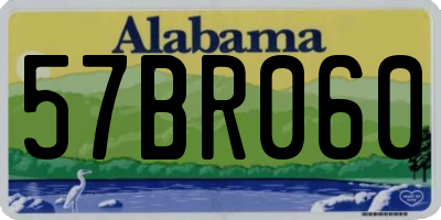 AL license plate 57BR060