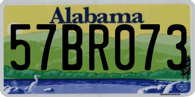 AL license plate 57BR073