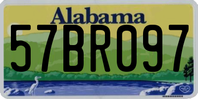 AL license plate 57BR097