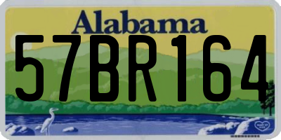 AL license plate 57BR164