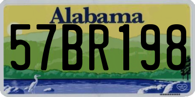 AL license plate 57BR198