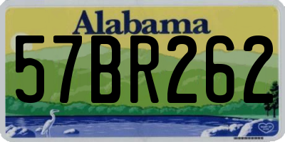AL license plate 57BR262