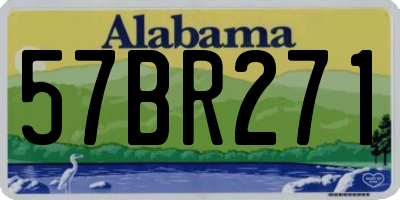 AL license plate 57BR271