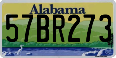 AL license plate 57BR273
