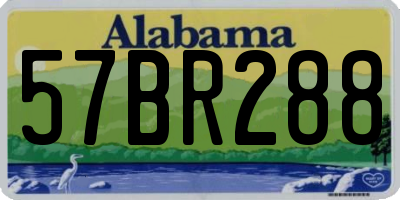 AL license plate 57BR288