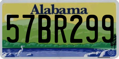AL license plate 57BR299