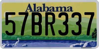 AL license plate 57BR337