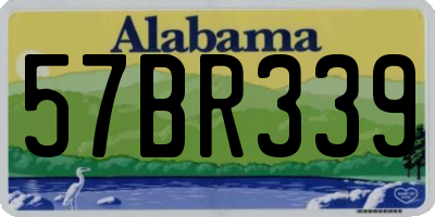 AL license plate 57BR339