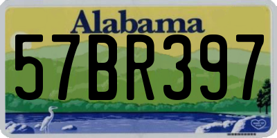 AL license plate 57BR397