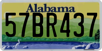 AL license plate 57BR437
