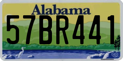 AL license plate 57BR441